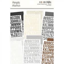 Simple Stories ColorVibe Alpha Sticker Book Basics (13407)
