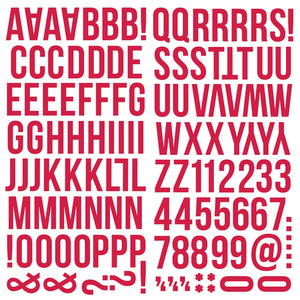 Simple Stories Color Vibe Foam Alpha Stickers Red (13434)