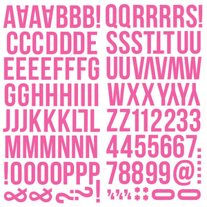 Simple Stories Color Vibe Foam Alpha Stickers Pink (13436)