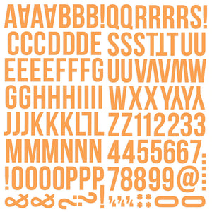 Simple Stories Color Vibe Foam Alpha Stickers Orange (13438)