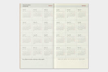 Load image into Gallery viewer, Traveler&#39;s Company Traveler&#39;s Notebook Monthly Diary 2021 Edition (14418-006)
