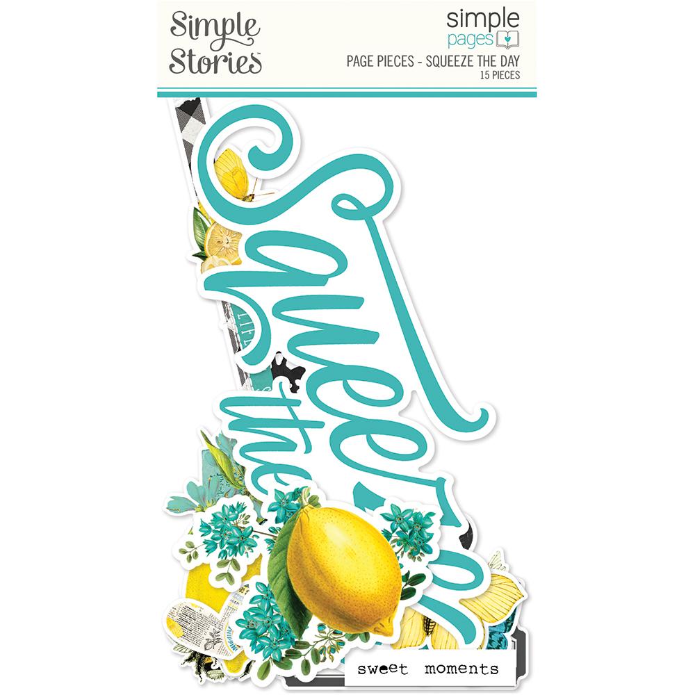Simple Stories Simple Vintage Lemon Twist Collection Simple Pages Page Pieces Squeeze the Day (15231)
