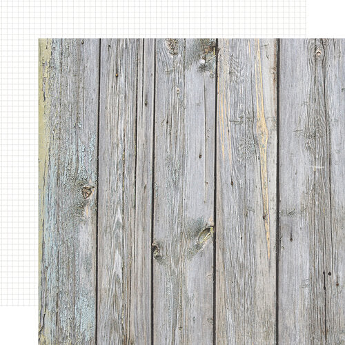 Simple Stories Color Vibe Cardstock Birch/White Grid (15817)