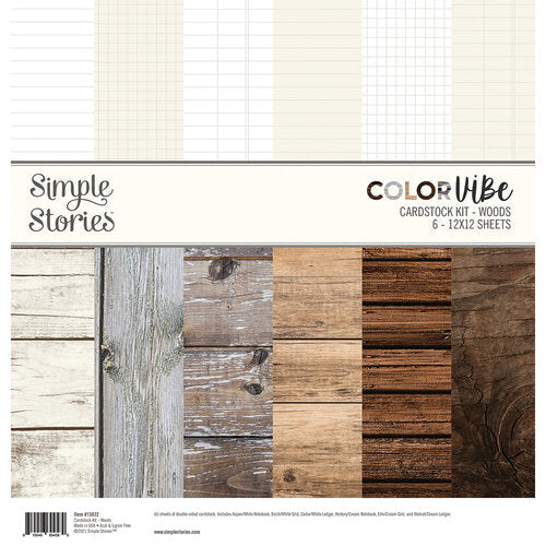 Simple Stories Color Vibe Cardstock Kit Woods (15822)