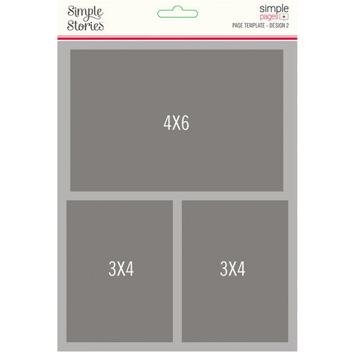 Simple Stories Simple Pages Photo Mat Template Design 2 (15828)