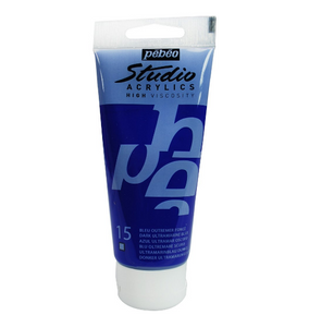 Pebeo Studio Acrylics- Dark Ultramarine Blue 15 (pebeo15)