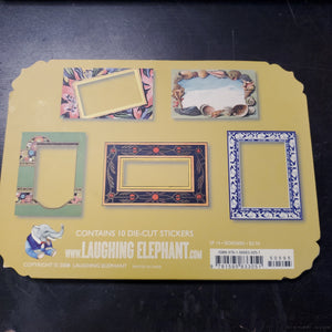Laughing Elephant Die Cut Stickers - Decorative Borders (SP 14)
