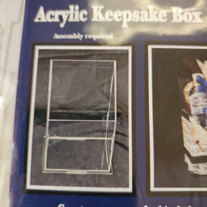 Clear Scraps Acrylic Keepsake Box (CSACBXletter)
