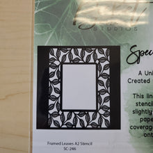 Load image into Gallery viewer, Picket Fence Studios Special Edition Framed Leaves A2 Stencil (SC-246)
