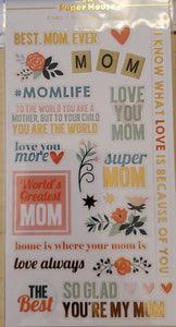 Paper House Productions Stickers Mom (ST-3010)