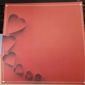 Paper House Productions 12x12 Scrapbook Paper Baked with Love (P-0588)