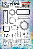 PRE-ORDER PaperArtsy Eclectica3 Rubber Stamp Set Labels by Scrapcosy (ESC21)