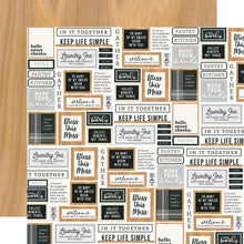 Load image into Gallery viewer, Simple Stories Hearth &amp; Home Collection 12x12 Designer Cardstock Welcome Home  (16507)

