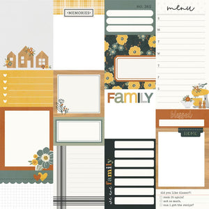 Simple Stories Hearth & Home Collection 12x12 Designer Cardstock Journal Elements (16510)