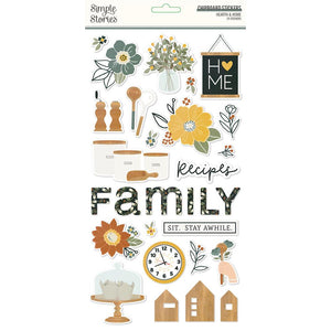Simple Stories Hearth & Home Collection 6x12 Chipboard Stickers (16515)