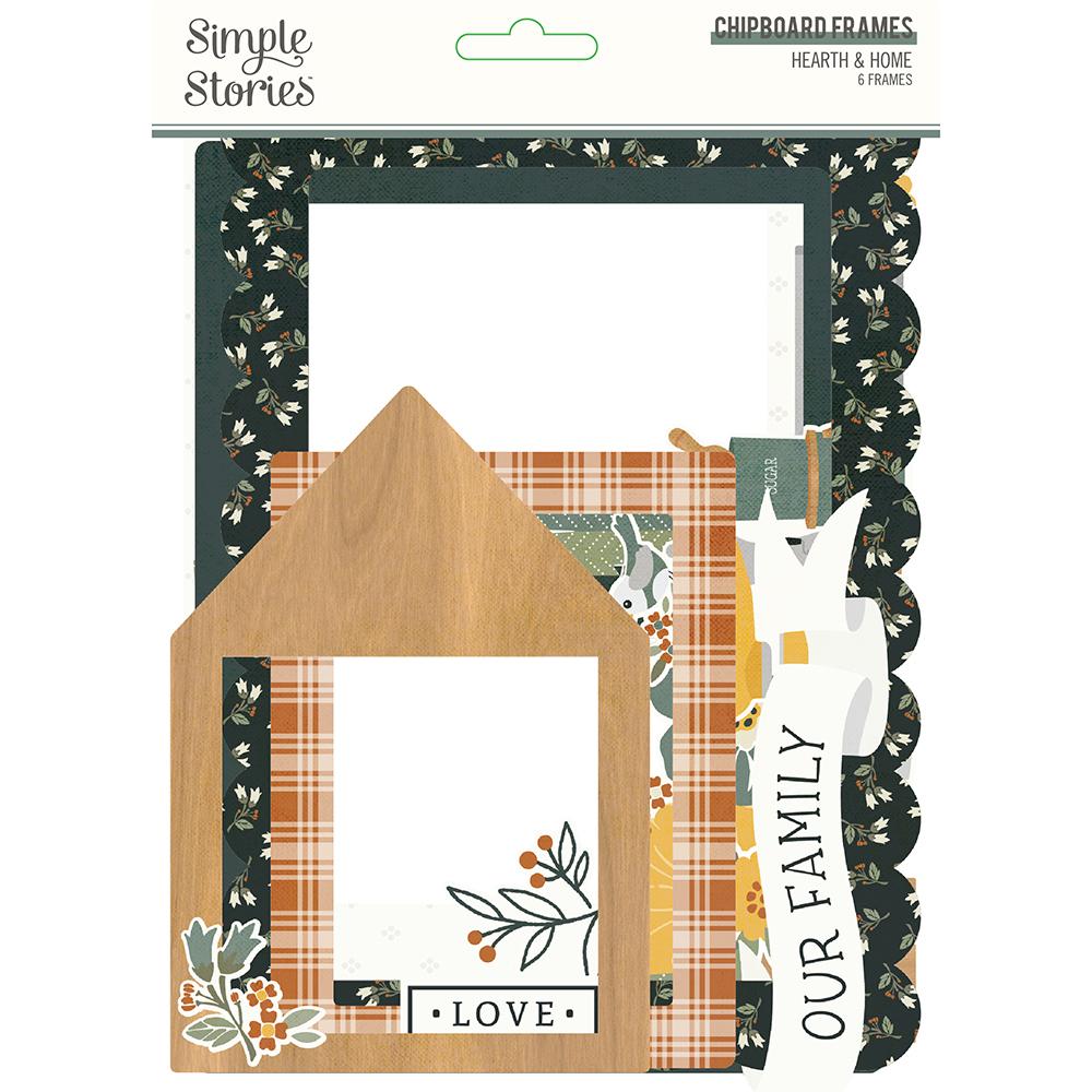 Simple Stories Hearth & Home Collection Chipboard Frames (16519)