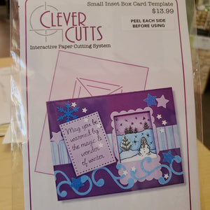 Art Gone Wild! Clever Cutts Small Inset Box Card Template