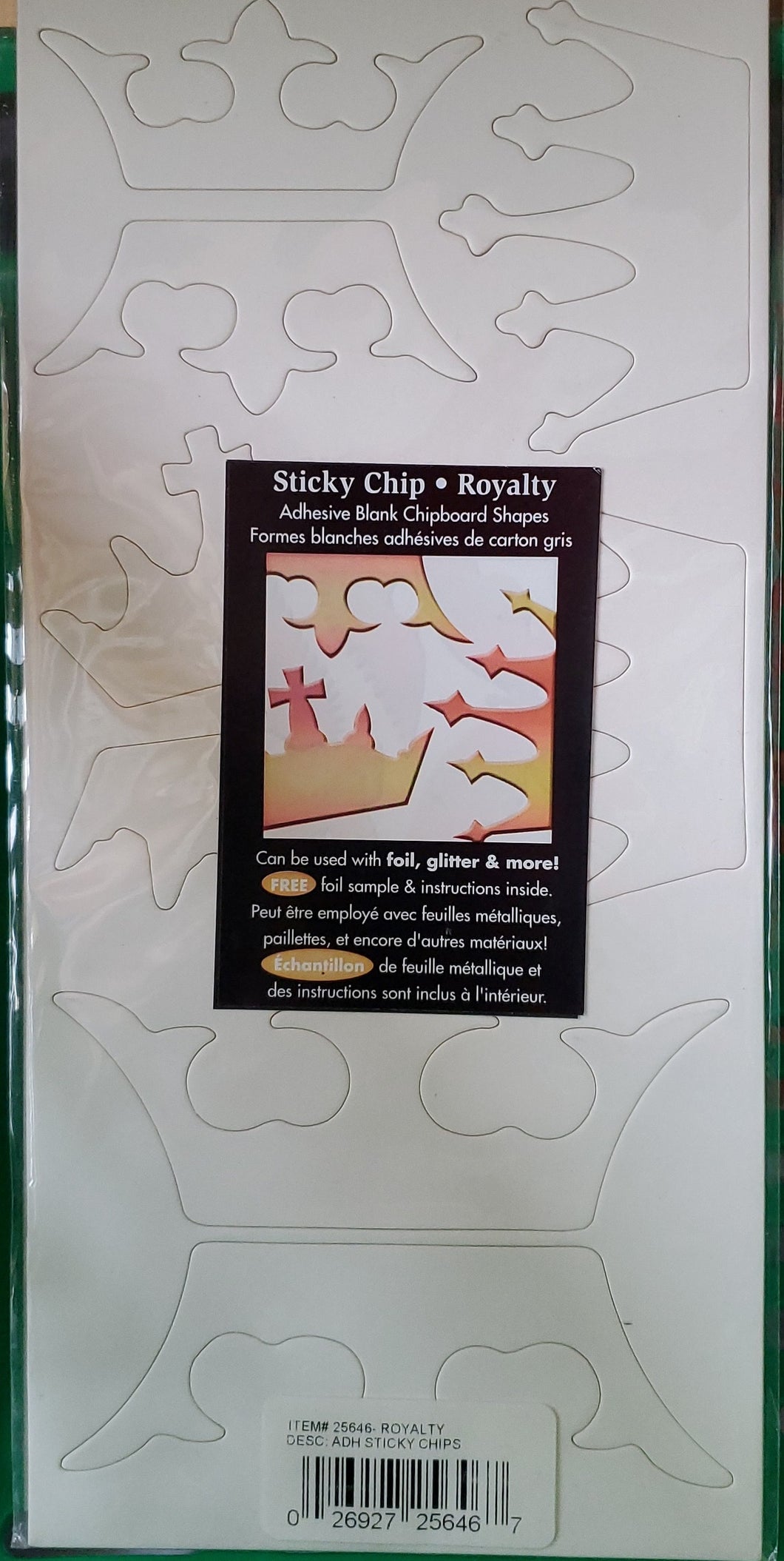Creative Imaginations Chipboard Shapes Sticky Chip Royalty (25646)