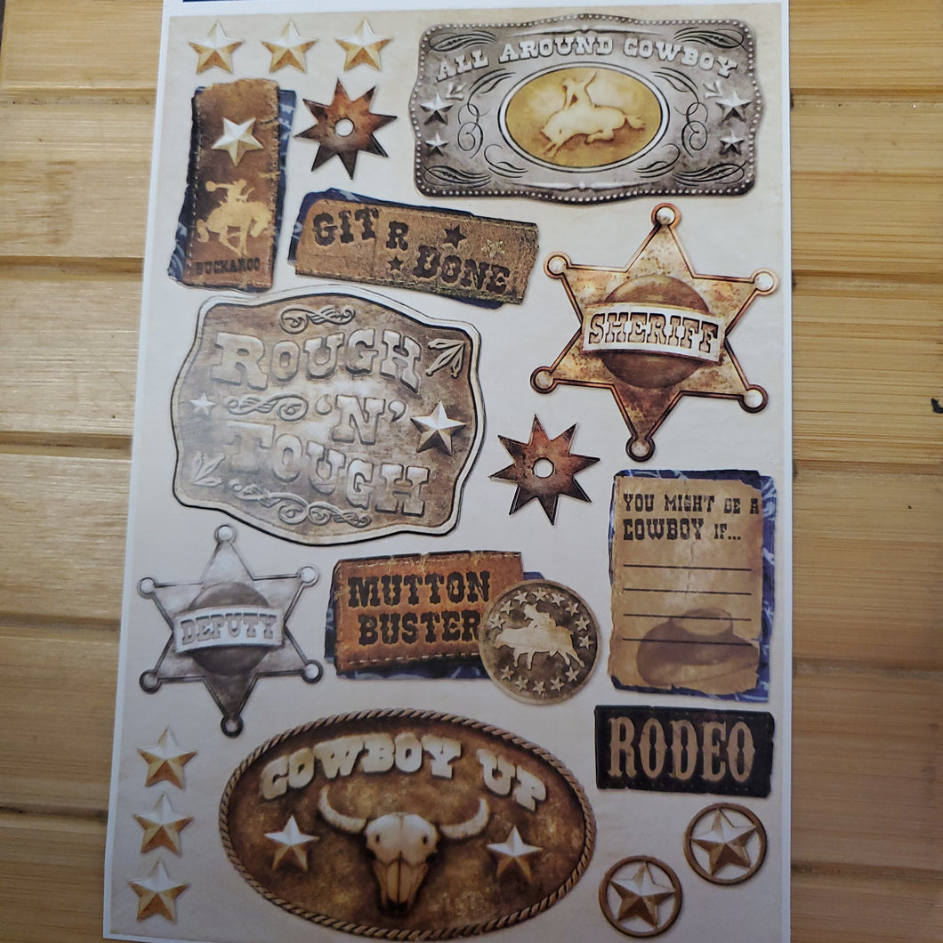 Karen Foster Designs Cardstock Stickers Cowboy (10533)