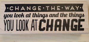Stampers Anonymous Wood Block Stamp Change the Way by Tim Holtz (P3-2963)