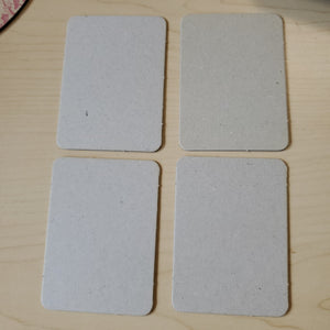 Chipboard ATC Pack of 4
