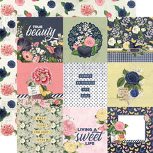 Load image into Gallery viewer, Simple Stories Simple Vintage Indigo Garden Collection 12x12 Scrapbook Paper 4x4 Elements (17113)
