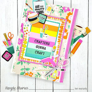 Simple Stories Let's Get Crafty Collection 12x12 Cardstock Stickers (17201)