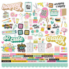 Load image into Gallery viewer, Simple Stories Let&#39;s Get Crafty Collection 12x12 Cardstock Stickers (17201)
