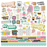 Simple Stories Let's Get Crafty Collection 12x12 Cardstock Stickers (17201)