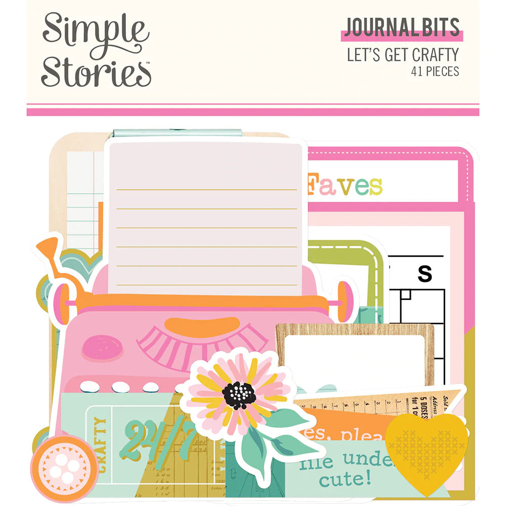 Simple Stories Let's Get Crafty Collection Journal Bits & Pieces (17218)