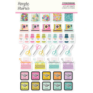 Simple Stories Let's Get Crafty Collection Sticker Book (17219)