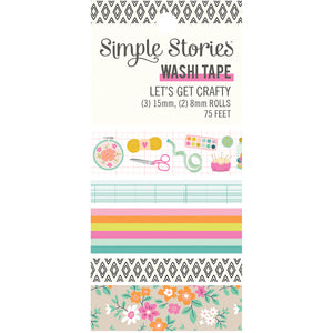 Simple Stories Let's Get Crafty Collection Washi Tape (17225)