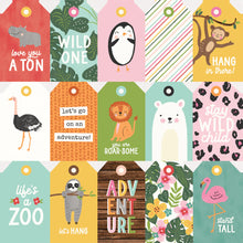 Load image into Gallery viewer, Simple Stories Into the Wild Collection 12x12 Scrapbook Paper Tags (17609)
