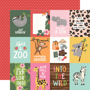 Simple Stories Into the Wild Collection 12x12 Scrapbook 3x4 Elements (17611)