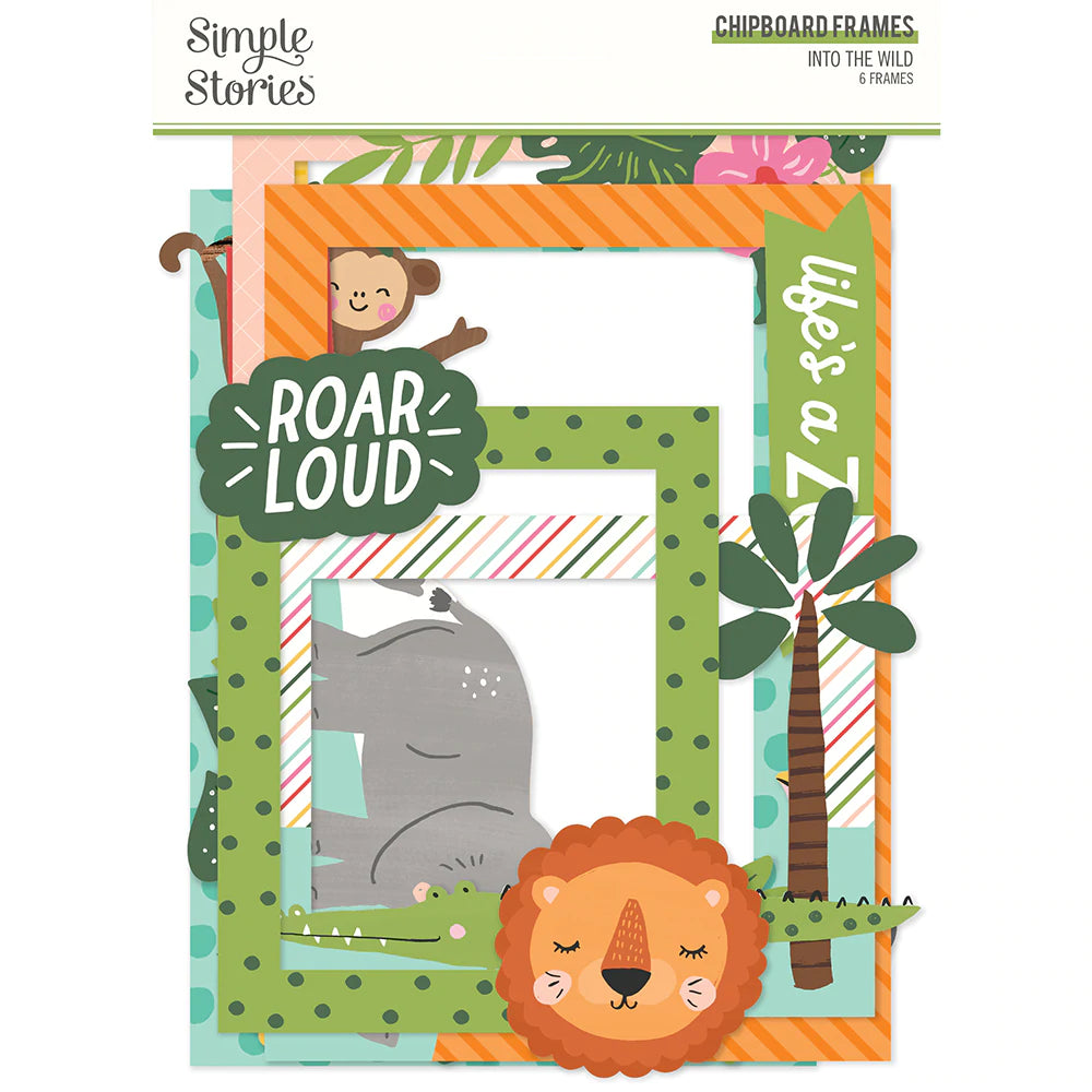 Simple Stories Into the Wild Collection Chipboard Frames (17620)