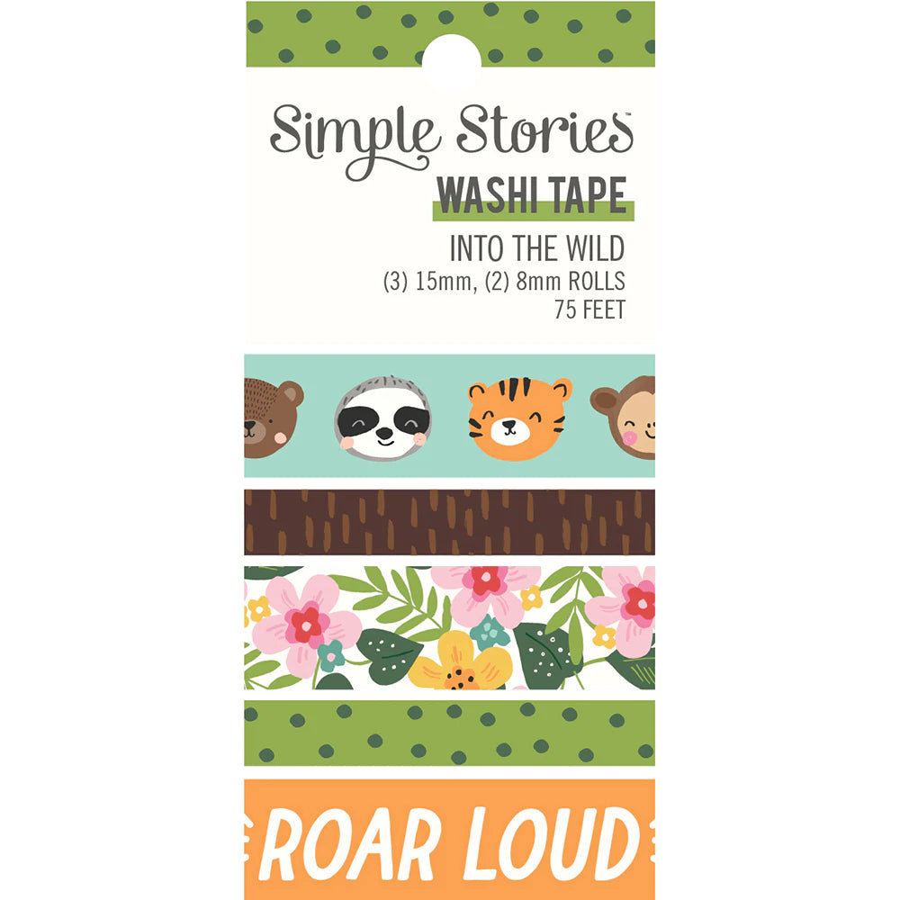 Simple Stories Into the Wild Collection Washi Tape (17625)