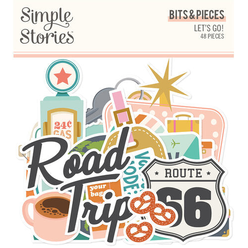 Simple Stories Let's Go Collection Bits & Pieces (17717)