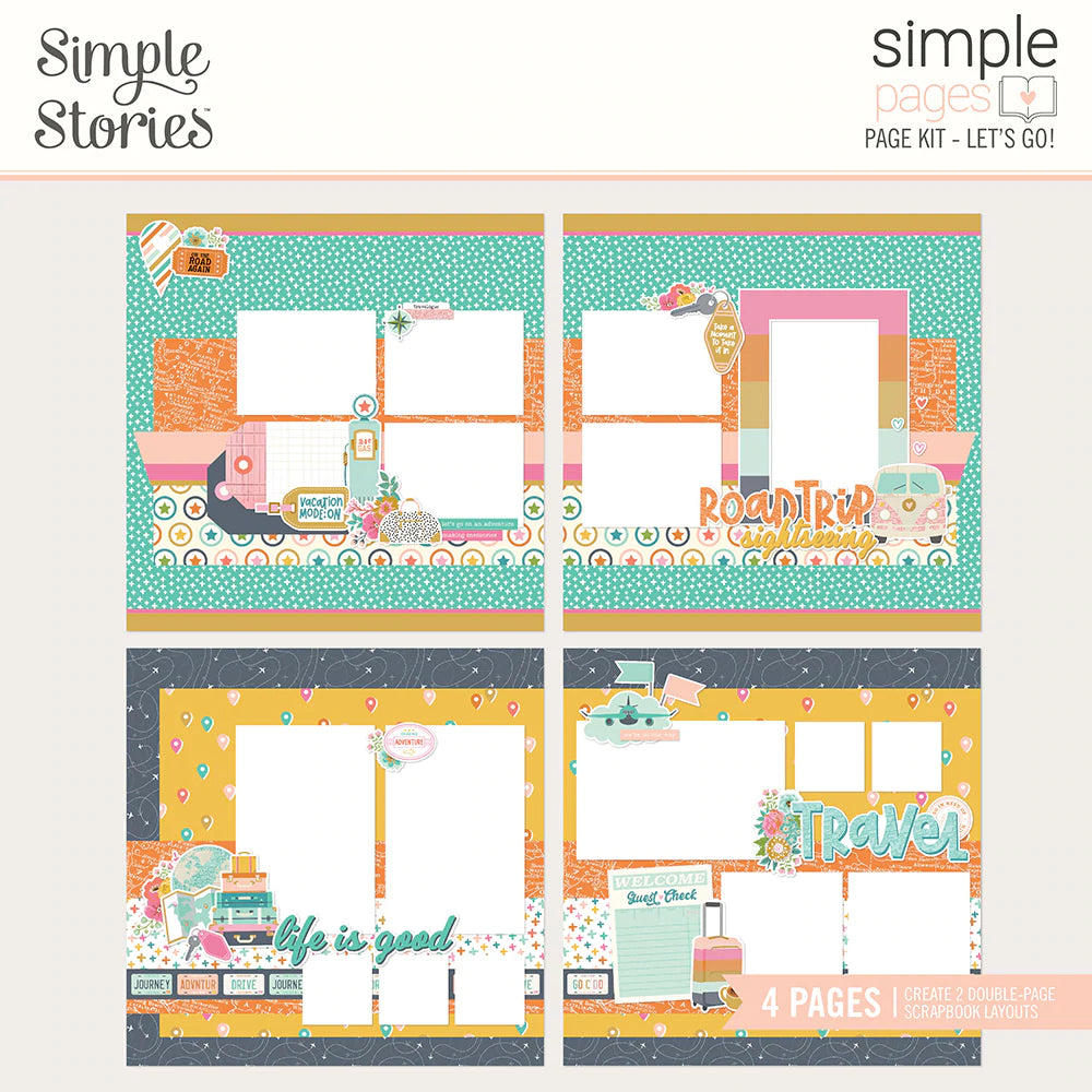 Simple Stories Let's Go Collection Simple Pages Page Kit (17729)