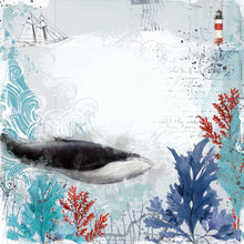 Load image into Gallery viewer, Simple Stories Simple Vintage Vintage Seas 12x12 Scrapbook Paper Catch A Wave (17808)
