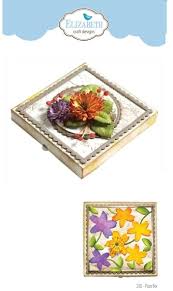 Elizabeth Craft Designs Die Set Paper Flowers Collection Pizza Box (1781)