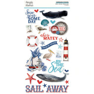 Simple Stories Simple Vintage Vintage Seas Chipboard Stickers (17821)
