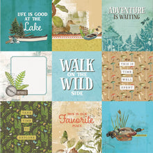Load image into Gallery viewer, Simple Stories Simple Vintage Lakeside Collection 12x12 Scrapbook Paper 4x4 Elements (18013)
