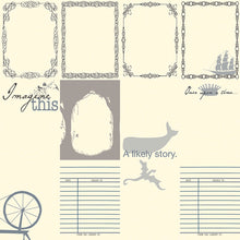 Load image into Gallery viewer, Finders Keepers Libris Schmibris Collection 12&quot; x 12&quot; Scrapbook Paper - A Likely Story (1802-0803)
