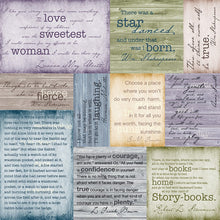 Load image into Gallery viewer, Finders Keepers Libris Schmibris Collection 12&quot; x 12&quot; Scrapbook Paper - Subtext (1802-0806)
