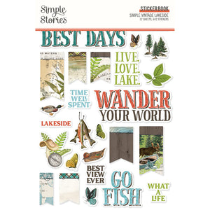 Simple Stories Simple Vintage Lakeside Green Collection Sticker Book (18024)