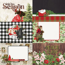 Load image into Gallery viewer, Simple Stories Simple Vintage Christmas Lodge 12x12 Scrapbook Paper 4x6 Elements (18414)
