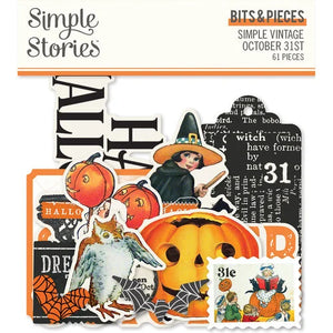 Simple Stories Simple Vintage October 31st Collection Bits & Pieces (18621)