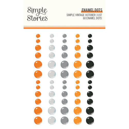 Simple Stories Simple Vintage October 31st Collection Enamel Dots (18628)