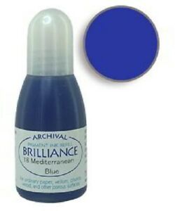 Brilliance Archival Pigment Re-Inker 18 Mediterranean Blue