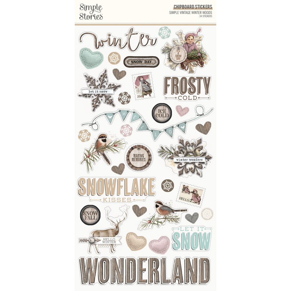 Simple Stories - Simple Vintage Winter Woods Collection - Foam